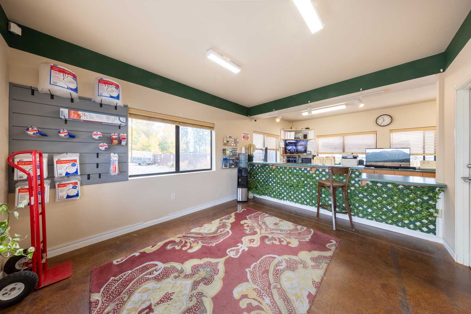 Front desk of Town & Country Storage